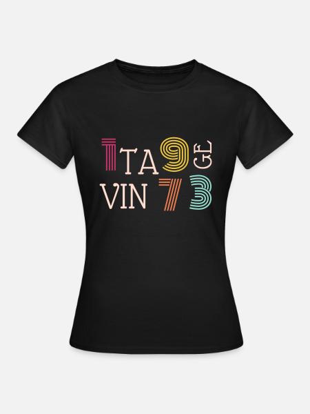 Weinlese - Frauen T-Shirt - Schwarz