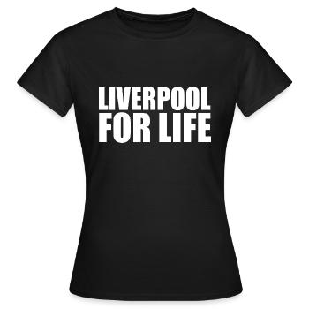 Liverpool - T-shirt Femme - noir - Devant - AI Model Female 172 dark (172cm)