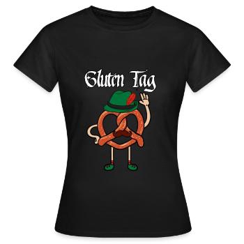 Gluten Tag - Frauen T-Shirt - Schwarz - Vorne - AI Model Female 172 dark (172cm)