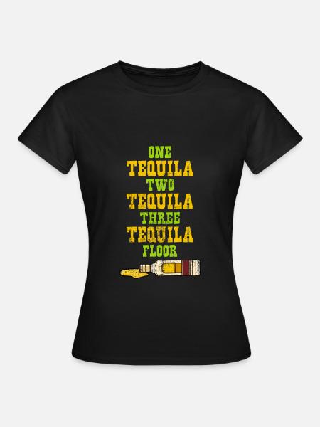 One Two Three Tequila - Frauen T-Shirt - Schwarz