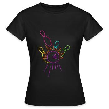 Amateurs de quilles - T-shirt Femme - noir - Devant - AI Model Female 172 dark (172cm)