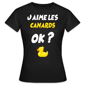 Mon Canard A Moi - T-shirt Femme - noir - Devant - AI Model Female 172 dark (172cm)