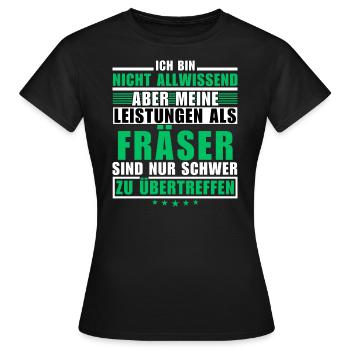Unsurpassed performance as a cutter - Women's T-Shirt - black - Front - AI Model Female 172 dark (172cm)