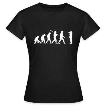 photographer - Women's T-Shirt - black - Front - AI Model Female 172 dark (172cm)
