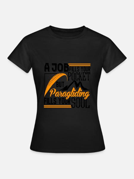 Paragliding - Vrouwen T-shirt - zwart