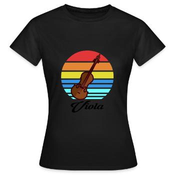 Bratsche - Frauen T-Shirt - Schwarz - Vorne - AI Model Female 172 dark (172cm)