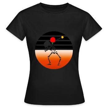 Ping-pong - T-shirt Femme - noir - Devant - AI Model Female 172 dark (172cm)