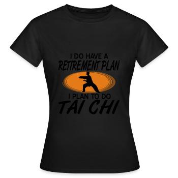 Tai Chi - T-shirt Femme - noir - Devant - AI Model Female 172 dark (172cm)