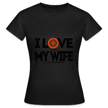 vélo de montagne - T-shirt Femme - noir - Devant - AI Model Female 172 dark (172cm)