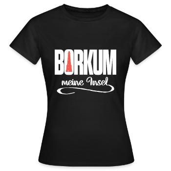 Borkum meine Insel - Frauen T-Shirt - Schwarz - Vorne - AI Model Female 172 dark (172cm)