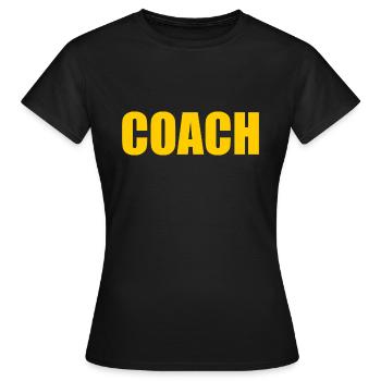 Entraîneur - T-shirt Femme - noir - Devant - AI Model Female 172 dark (172cm)