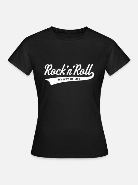 Rock 'n' Roll – Elämäntapani - Naisten t-paita - musta