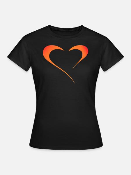Jeu des couleurs de l’amour - T-shirt Femme - noir