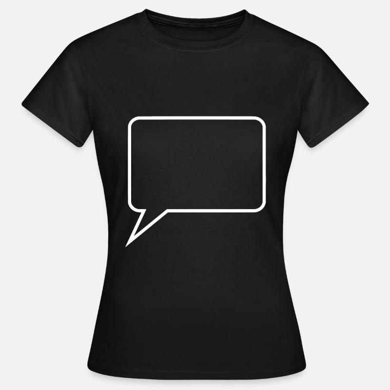 Personalize your own comic speech bubble - Women's T-Shirt - black