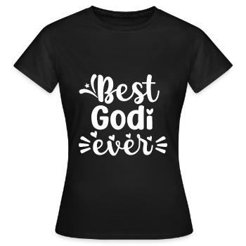 Wöd Godi beste Godi Taufpatin Österreich Taufe - Frauen T-Shirt - Schwarz - Vorne - AI Model Female 172 dark (172cm)
