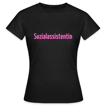Sozialassistentin Sozialassistent Pflege Erziehung - Frauen T-Shirt - Schwarz - Vorne - AI Model Female 172 dark (172cm)