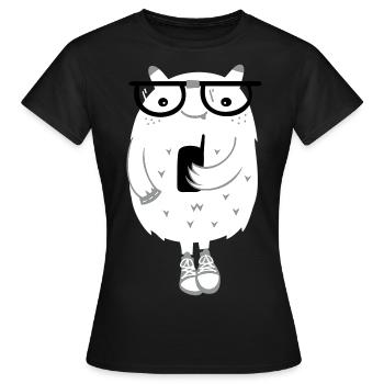 Monstre - T-shirt Femme - noir - Devant - AI Model Female 172 dark (172cm)