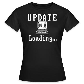 Update 40.0 Loading... - Women's T-Shirt - black - Front - AI Model Female 172 dark (172cm)