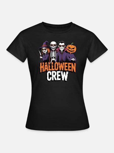 Halloween Crew – Funny Spooky Design - Women's T-Shirt - black