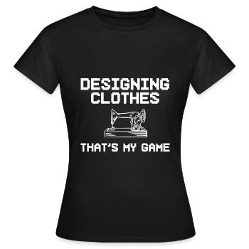 Nähliebhaber Schneider - Frauen T-Shirt - Schwarz - Vorne - AI Model Female 172 dark (172cm)
