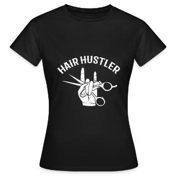 Hair Hustler Beautician - Women's T-Shirt - black - Front - AI Model Female 172 dark (172cm)