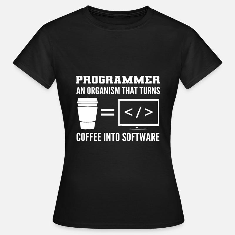 Software programmers, technology people - Women's T-Shirt - black
