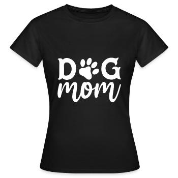 Chien Maman Maman - T-shirt Femme - noir - Devant - AI Model Female 172 dark (172cm)