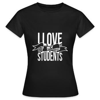 Professor Prof Studenten Geschenk - Frauen T-Shirt - Schwarz - Vorne - AI Model Female 172 dark (172cm)