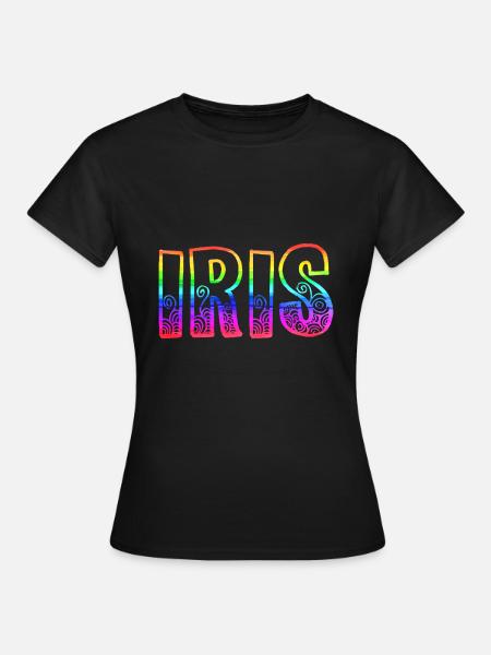 iris rs regenbogen - Frauen T-Shirt - Schwarz