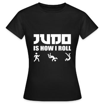 Judo-Kampfkunst Judoka - Frauen T-Shirt - Schwarz - Vorne - AI Model Female 172 dark (172cm)