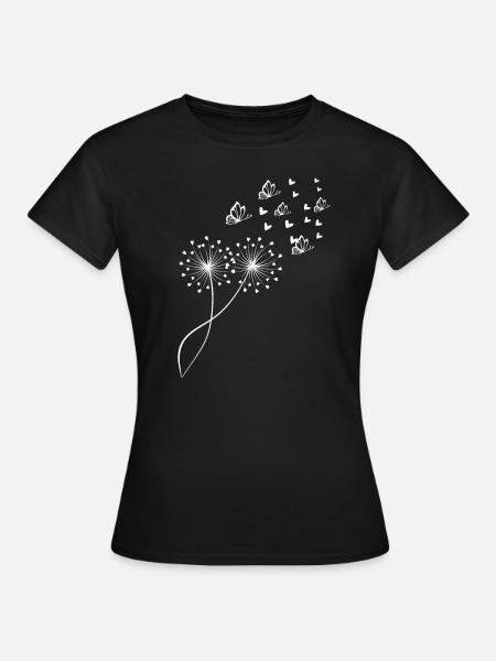 Löwenzahn. - Frauen T-Shirt - Schwarz