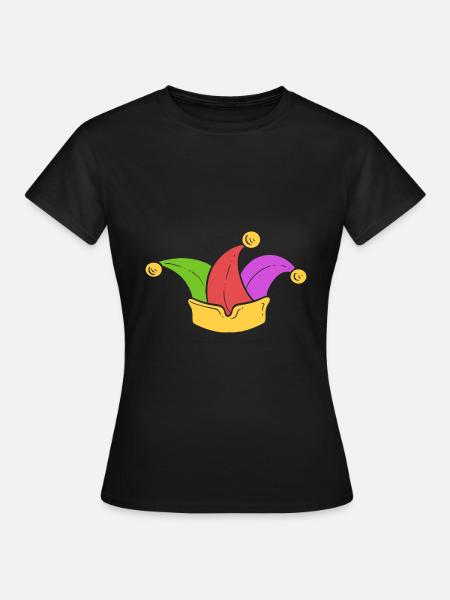 Jester Hat Komiker - Frauen T-Shirt - Schwarz