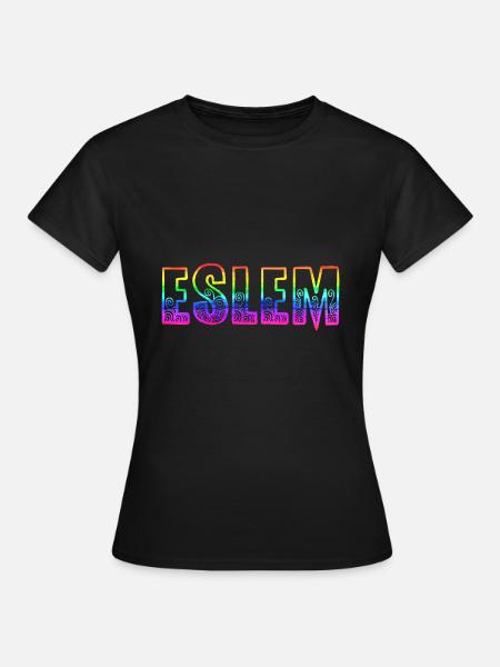 eslem rs regenbogen - Frauen T-Shirt - Schwarz