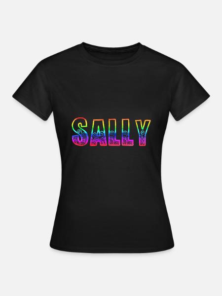 sally rs regenbogen - Frauen T-Shirt - Schwarz
