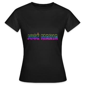 josé maria rs regenbogen - Frauen T-Shirt - Schwarz - Vorne - AI Model Female 172 dark (172cm)