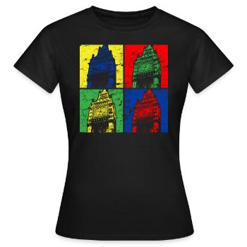 Vintage Big Ben - Women's T-Shirt - black - Front - AI Model Female 172 dark (172cm)