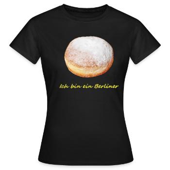 Berliner - Frauen T-Shirt - Schwarz - Vorne - AI Model Female 172 dark (172cm)