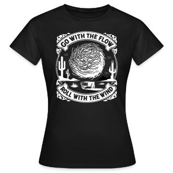 Suivez le courant - T-shirt Femme - noir - Devant - AI Model Female 172 dark (172cm)