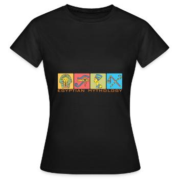 Mythologie égyptienne Ägypthische Mythologie - T-shirt Femme - noir - Devant - AI Model Female 172 dark (172cm)