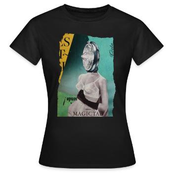 Magic Tab - Women's T-Shirt - black - Front - AI Model Female 172 dark (172cm)