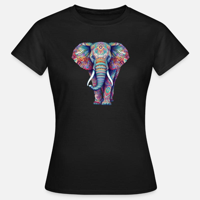 Elefant - Frauen T-Shirt - Schwarz