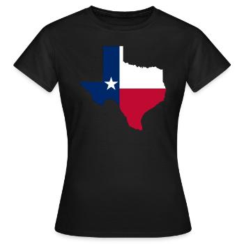 Texas - Frauen T-Shirt - Schwarz - Vorne - AI Model Female 172 dark (172cm)