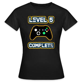 5. Jahrestag T-shirt / 5. Hochzeitstag - Frauen T-Shirt - Schwarz - Vorne - AI Model Female 172 dark (172cm)
