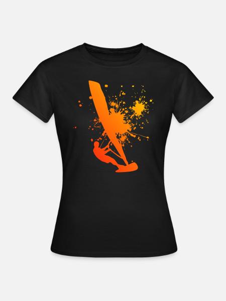 Windsurfer Windsurf Windsurfen Surfer Herren - Frauen T-Shirt - Schwarz