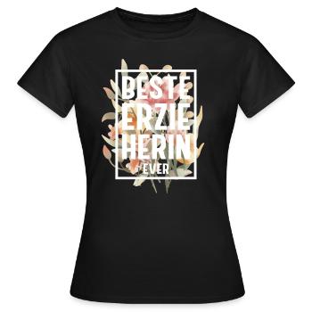 Erzieherin Pädagogin Beruf Geschenk Ausbildung - Frauen T-Shirt - Schwarz - Vorne - AI Model Female 172 dark (172cm)