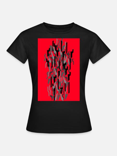 Camouflage Art – Stil trifft Jagd - Frauen T-Shirt - Schwarz