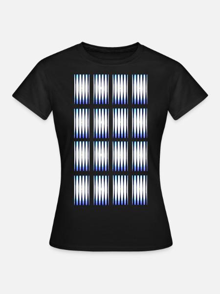 Hypnotische Farbtöne - Frauen T-Shirt - Schwarz