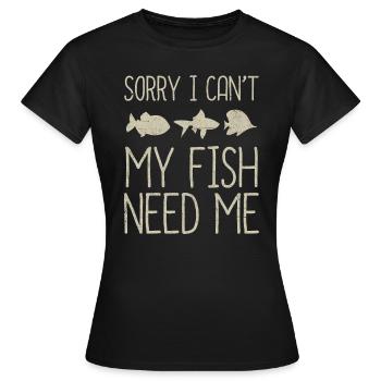 aquarium - T-shirt Femme - noir - Devant - AI Model Female 172 dark (172cm)