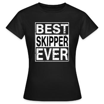 Meilleur skipper de tous les temps Skipper Gift - T-shirt Femme - noir - Devant - AI Model Female 172 dark (172cm)