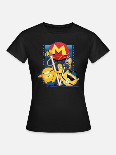 Minions Mega Minions With Super Powers - Women's T-Shirt - black